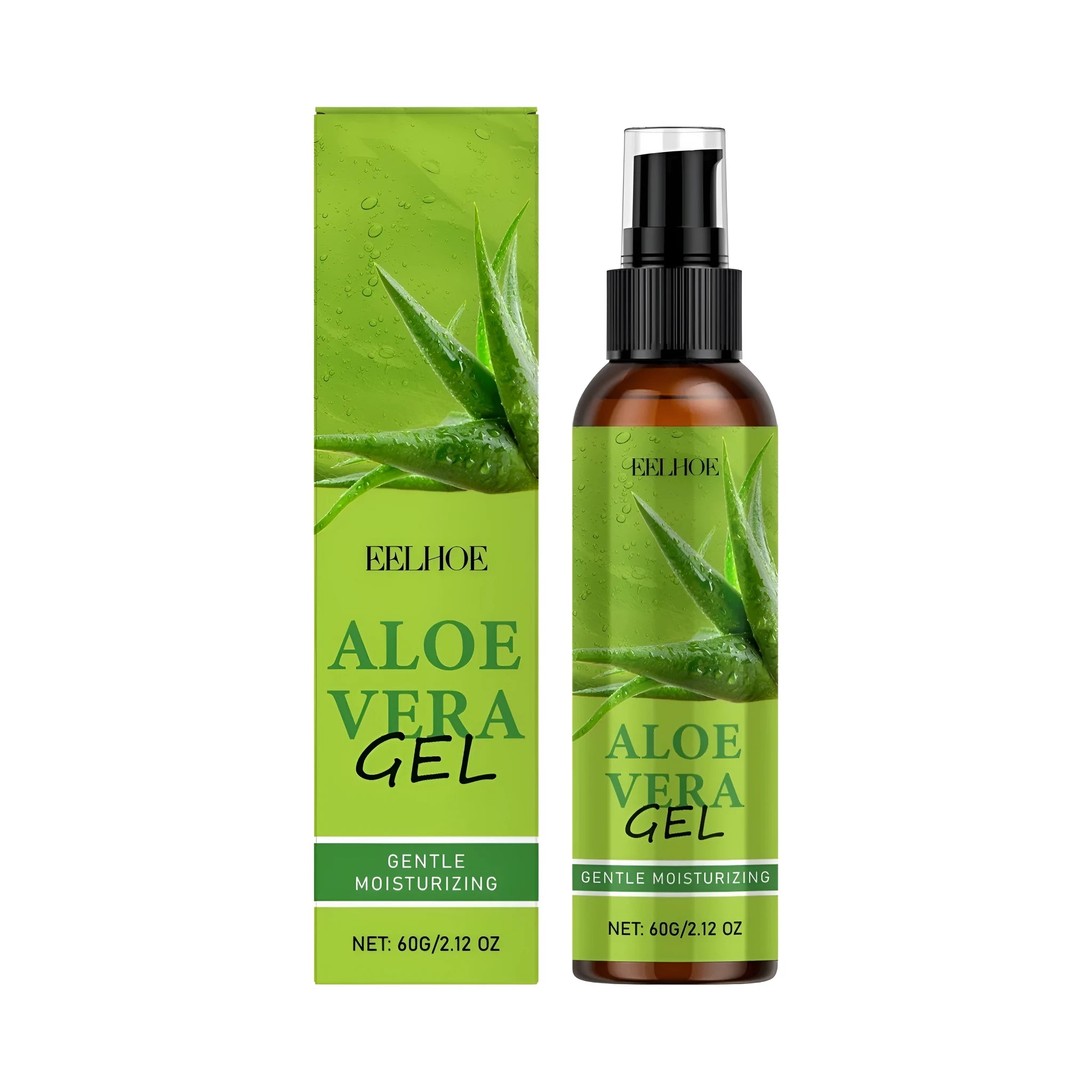 60g tube of clear aloe vera gel with glycerin and hyaluronic acid for face and body