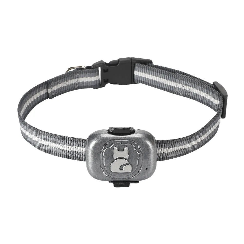 Black Pet GF-07 GPS locator device with hanging rope for pet collar attachment
