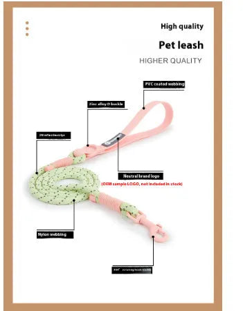 PVC hand held dog leash 120cm in dark red purple yellow colour outdoor pet walking rope