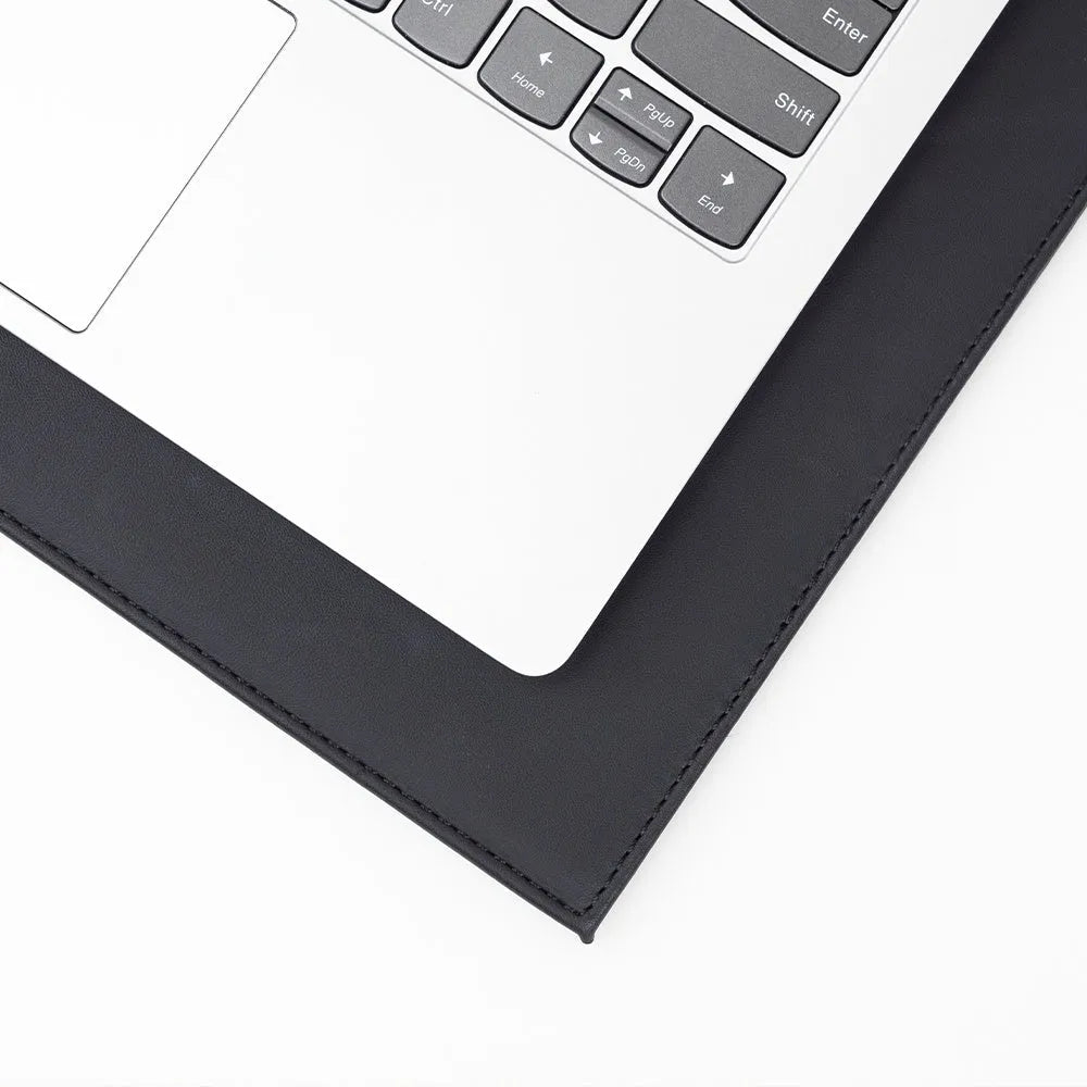 Anti-radiation tablet pad in multiple colours on a desk next to a tablet