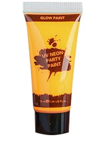 25ml squeeze bottle of neon green face and body paint, labelled as safe and non-toxic.