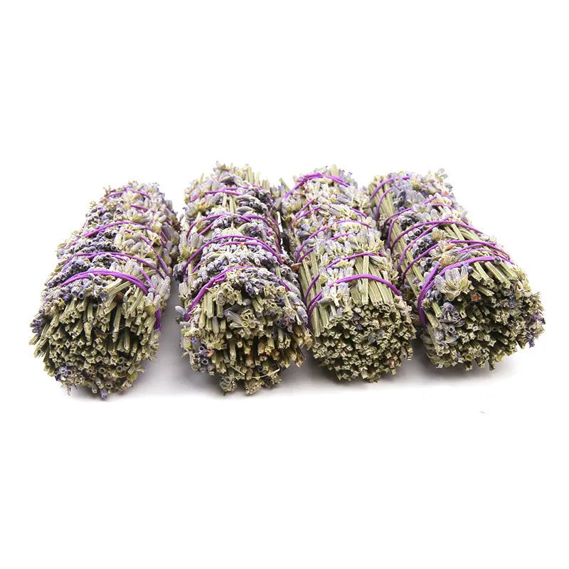 Four-inch dried lavender aromatherapy stick for natural room fragrance