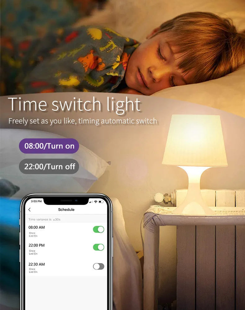 White GU10 smart LED spotlight with RGBCCT colour changing and WiFi connectivity