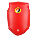 Boxing helmet and one-piece chest protector in PU material, black colour, with adjustable fit for training and competition