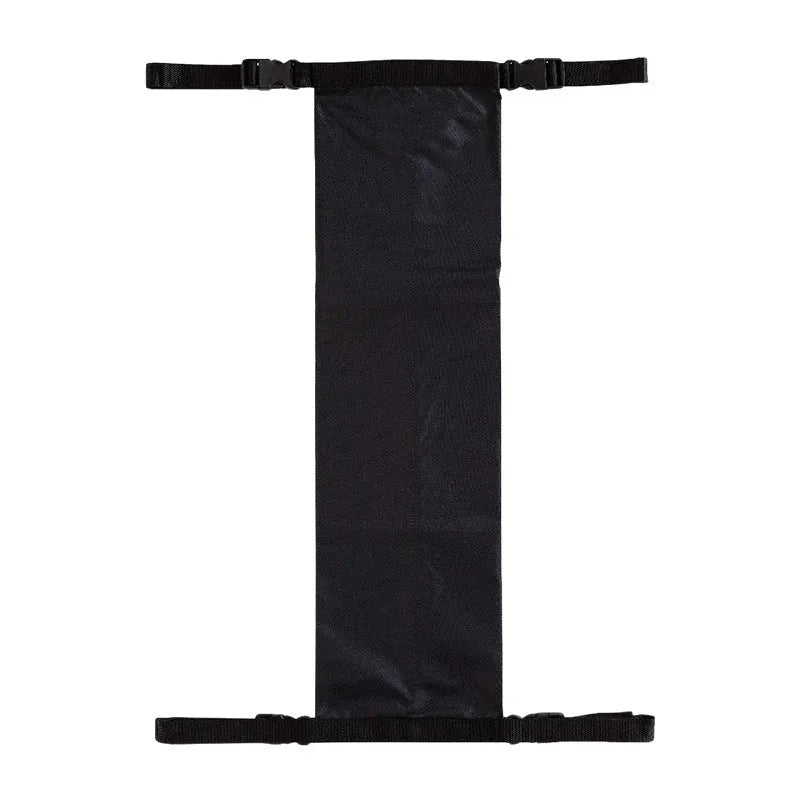 Black cylindrical wheelchair pannier bag made from 600D Oxford cloth for carrying an oxygen cylinder.