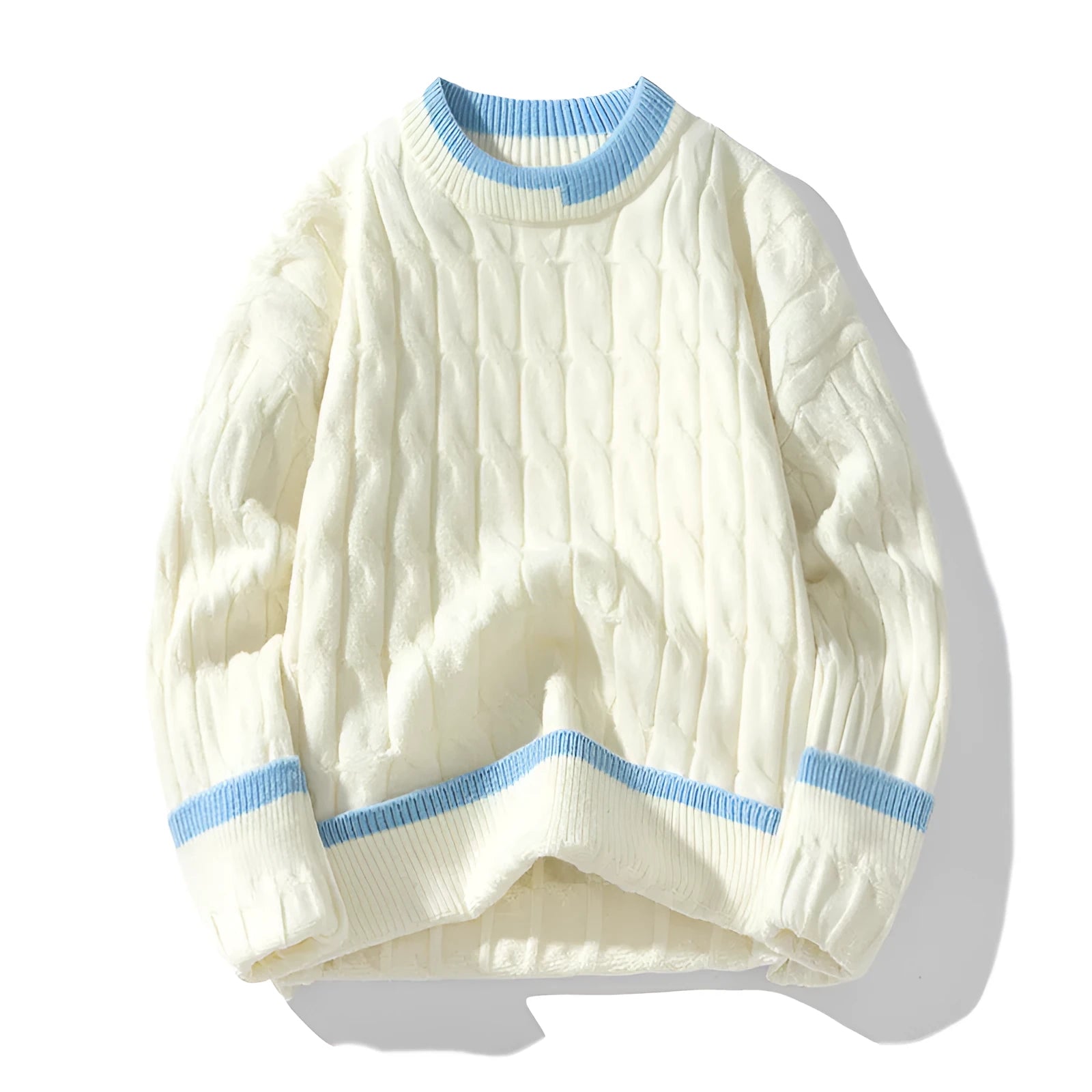 Men's two-piece modal sweater set in loose fit for autumn winter sports wear