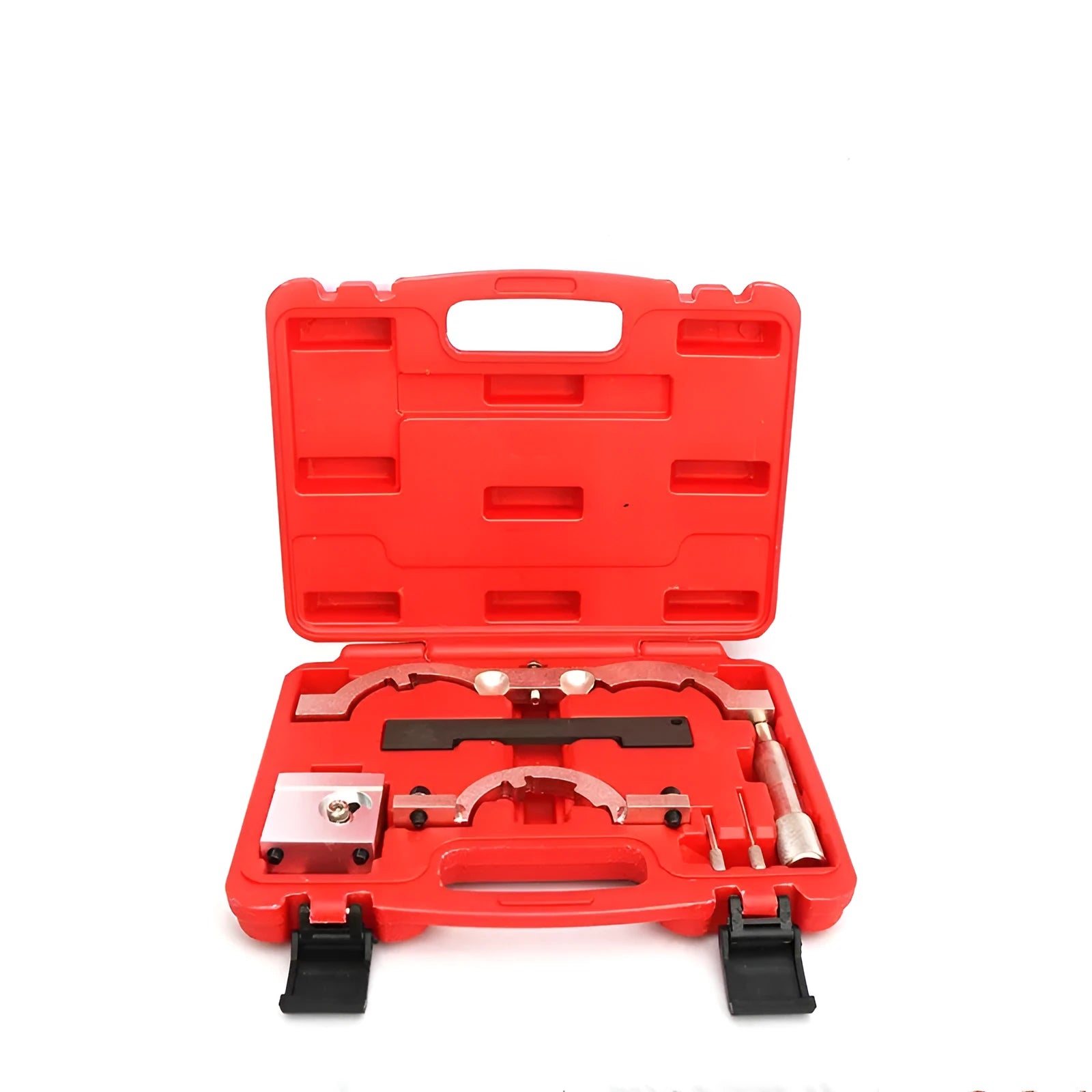 Opel 1.4 LUJ engine timing tool kit with seven red chrome-vanadium steel tools