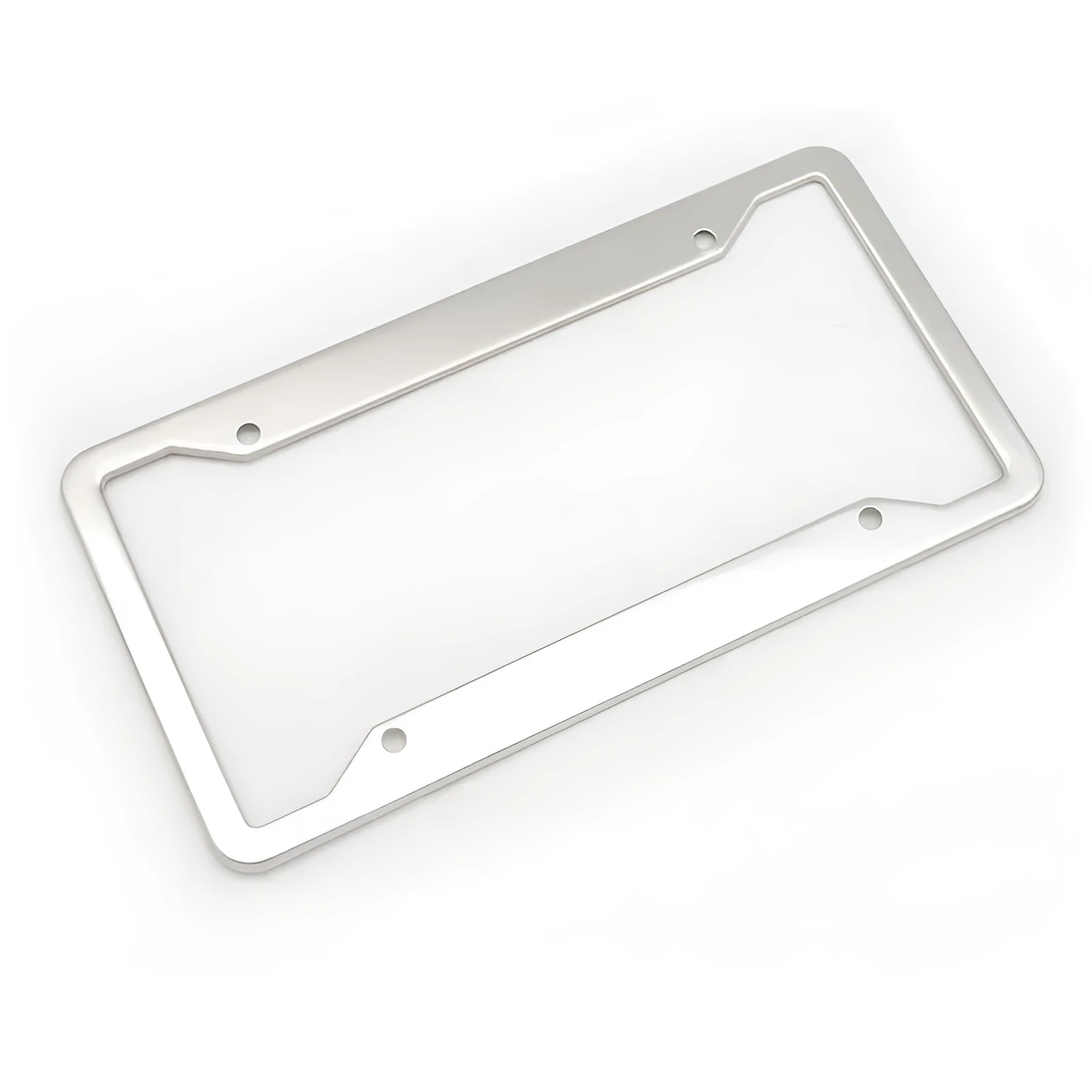Aluminium alloy stainless steel licence plate frame in black, grey, silver, and steel finishes