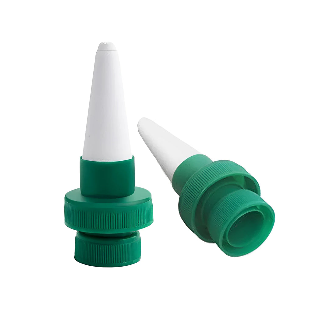 Green ceramic dripper for cola bottle garden irrigation