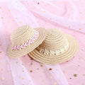 Handmade adjustable bowknot pet hat for dogs and cats in paper material with cartoon design
