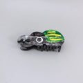 Handmade cellulose acetate beetle grip in green colour with cartoon design