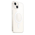 Transparent magnetic back cover phone case for iPhone showing clear PC construction and magnetic feature