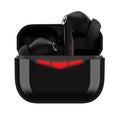 True wireless Bluetooth gaming in-ear headphones and charging case in black, pink, white, or grey