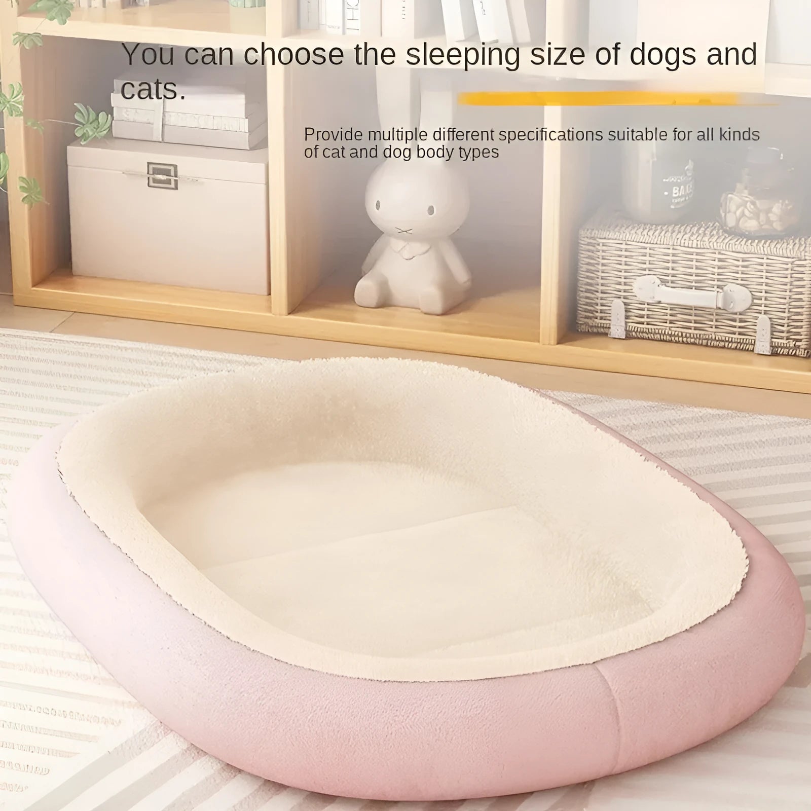 Thickened winter dog kennel for small-medium pets, available in four colours and five sizes up to 90x70cm