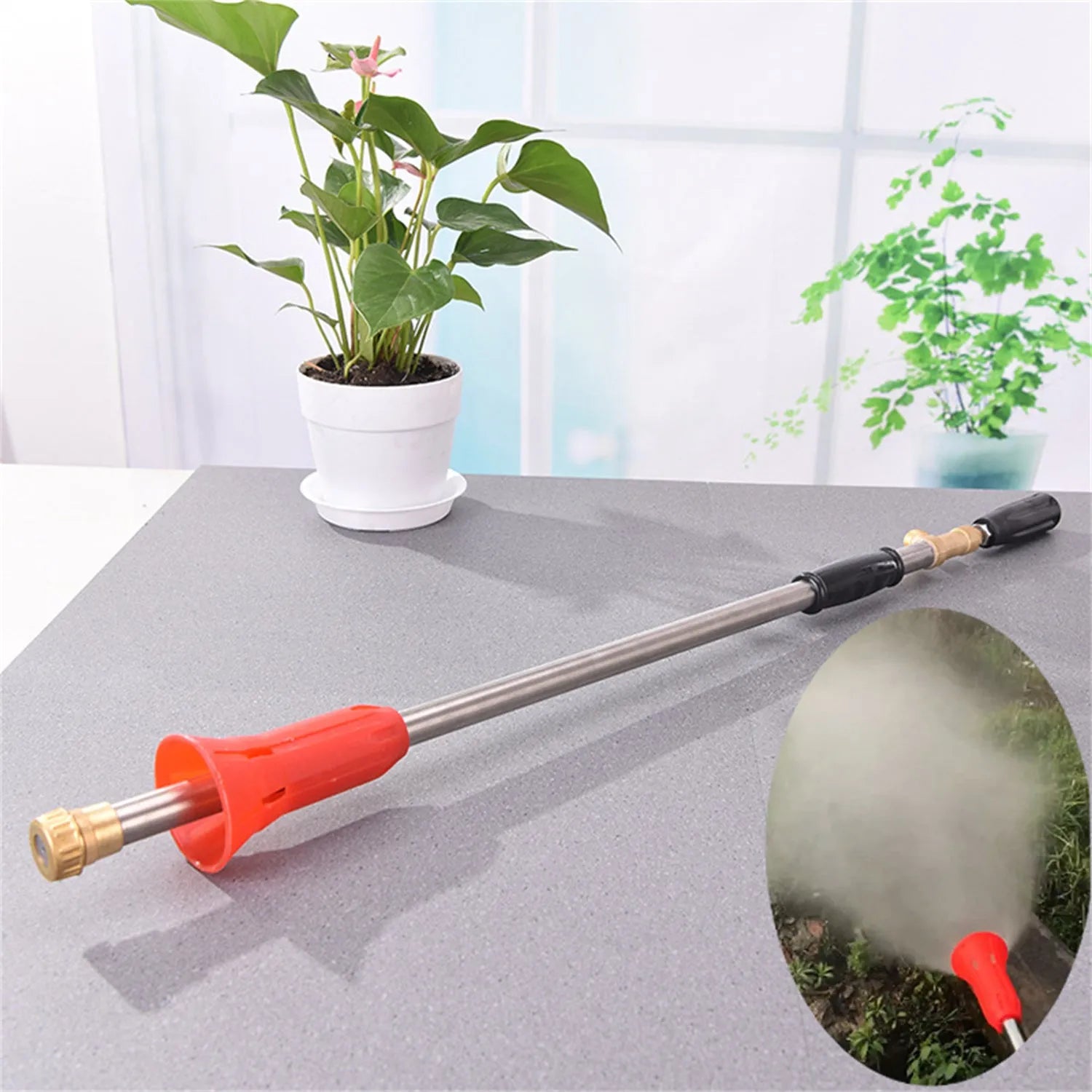 Submachine gun style adjustable high-pressure agricultural pesticide spray gun