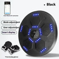 Smart music boxing machine hanging on wall with black PU surface and gloves