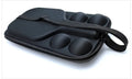 Black waterproof pickleball racket storage bag with dual shoulder straps