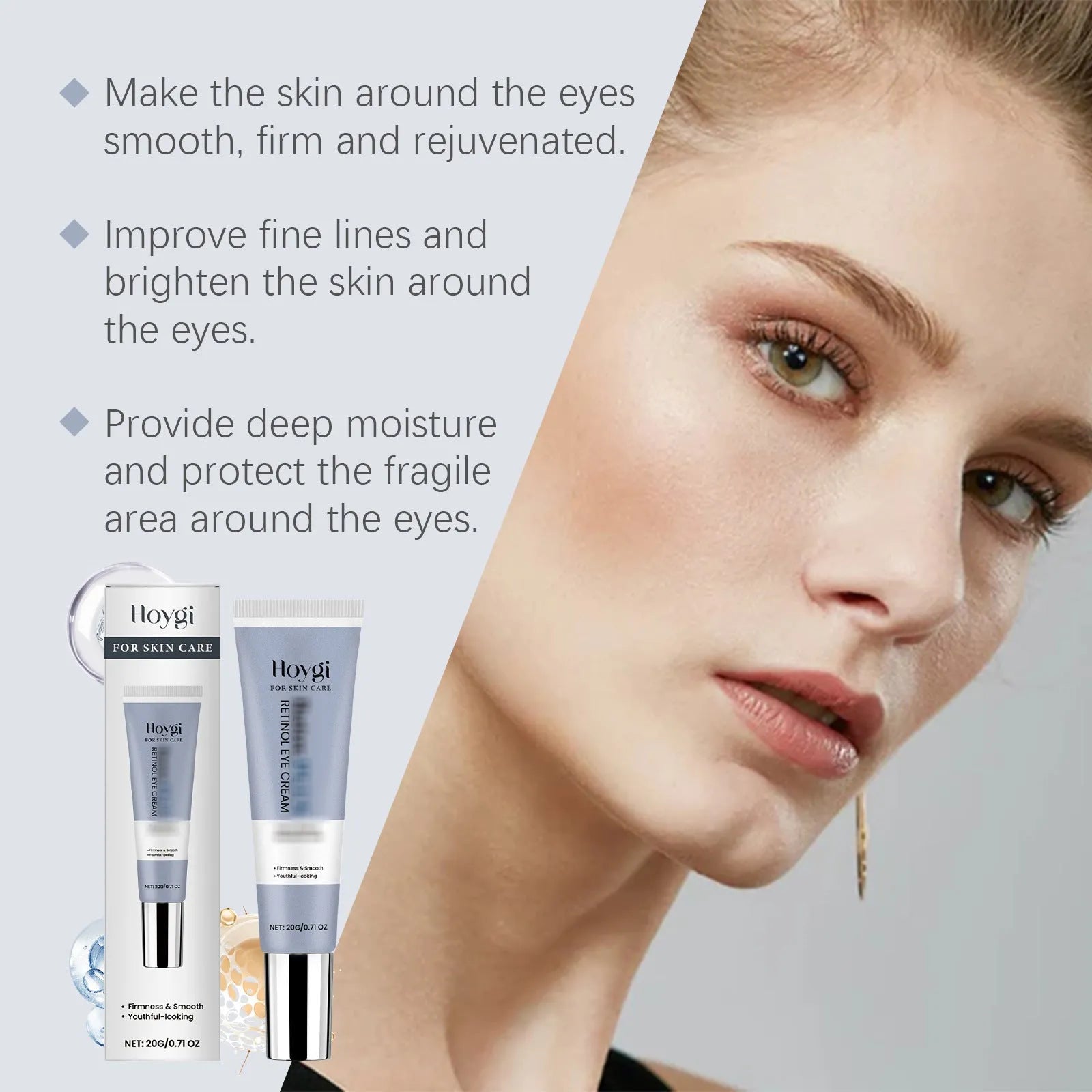 Retinol Eye Cream Moisturising Soft 20g tube for under-eye care