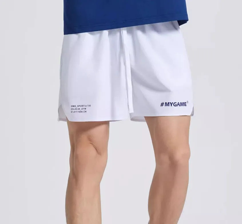 Men's training fitness shorts in four colours with moisture-wicking fabric for gym workouts