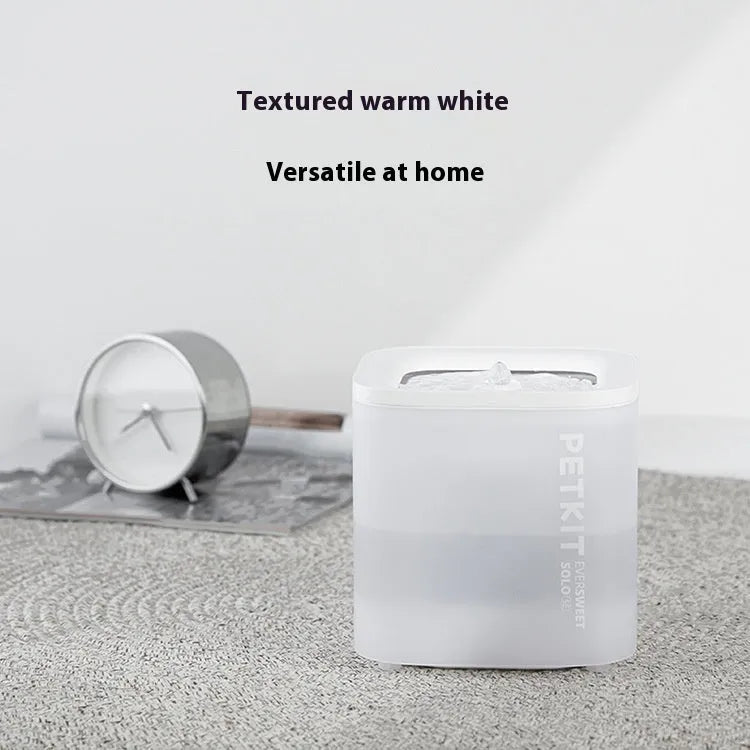 Smart pet water dispenser wireless loop filter with included host, filter element, and adapter for dogs and cats