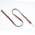 PU leather pet traction belt in black or maroon for dog walking