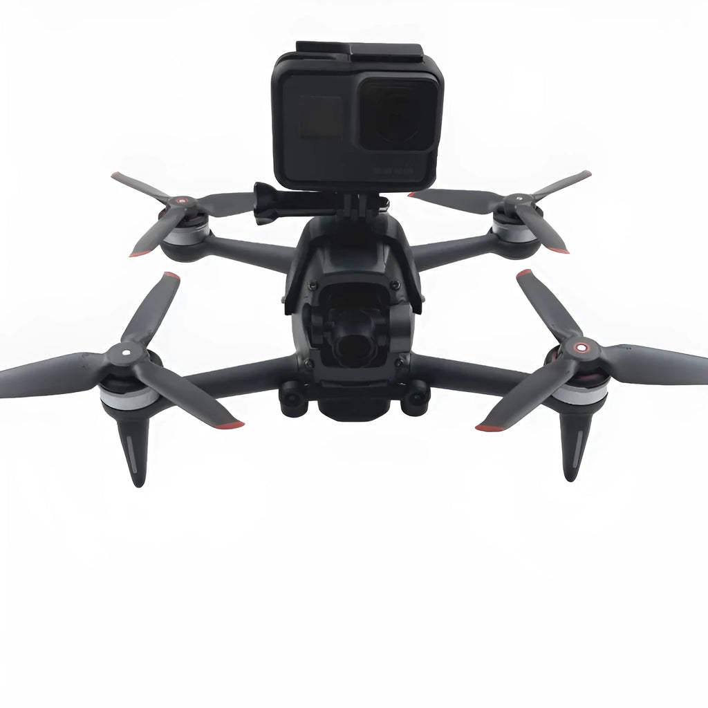 3D printed FPV drone expansion bracket for action cameras with sponge padding