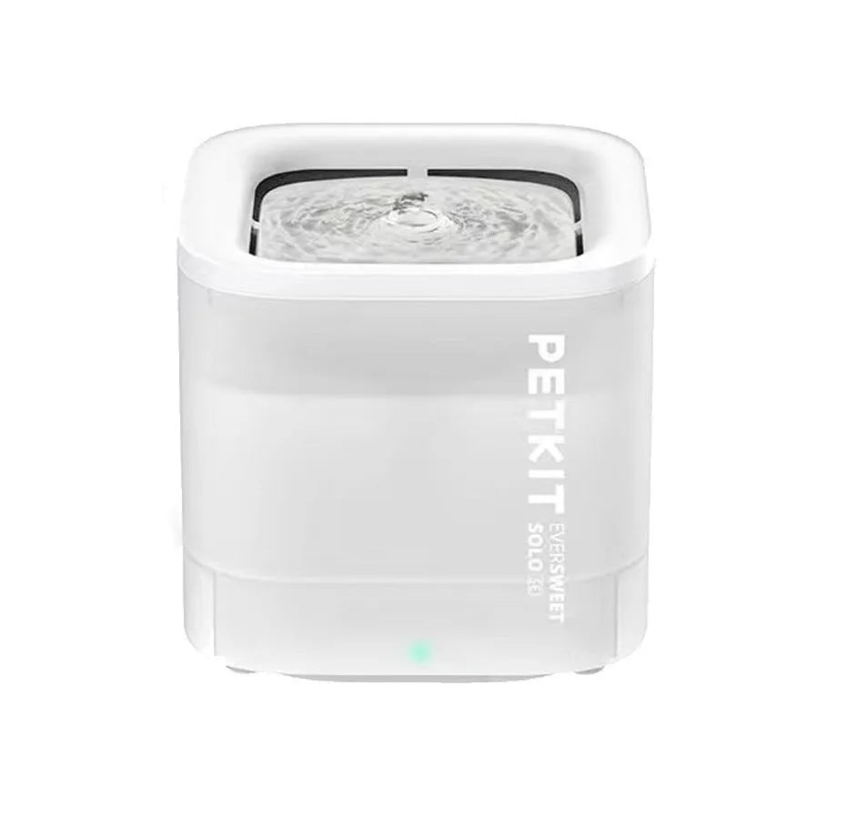 Smart pet water dispenser wireless loop filter with included host, filter element, and adapter for dogs and cats