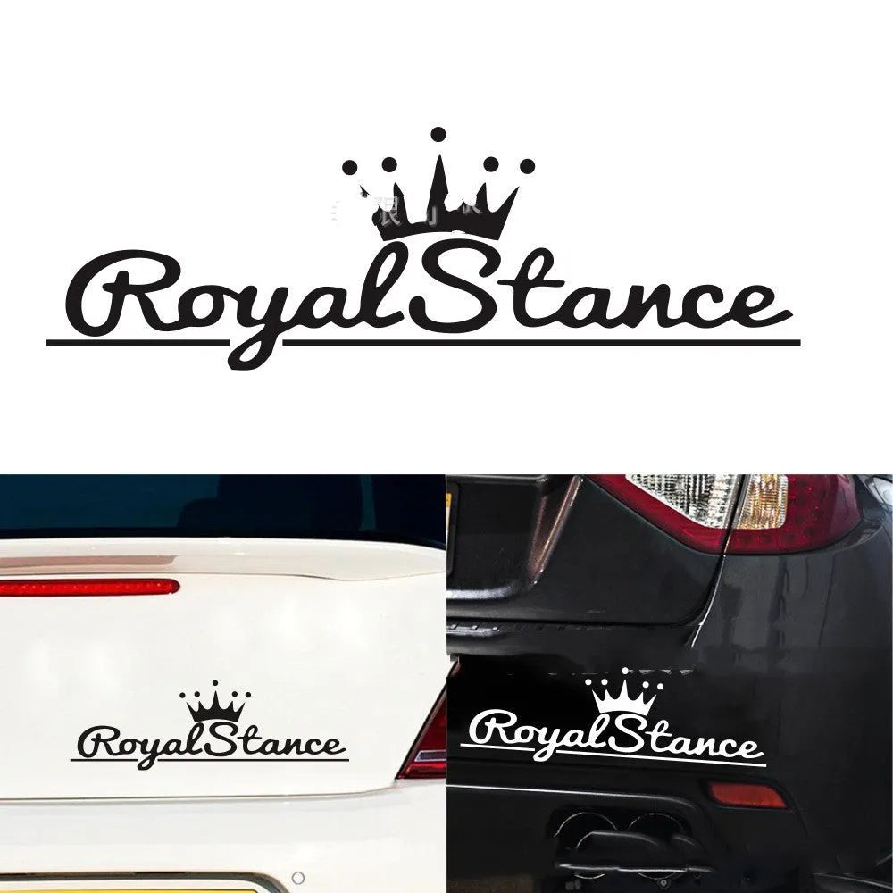 Reflective colourful crown design car vinyl sticker for window decoration.