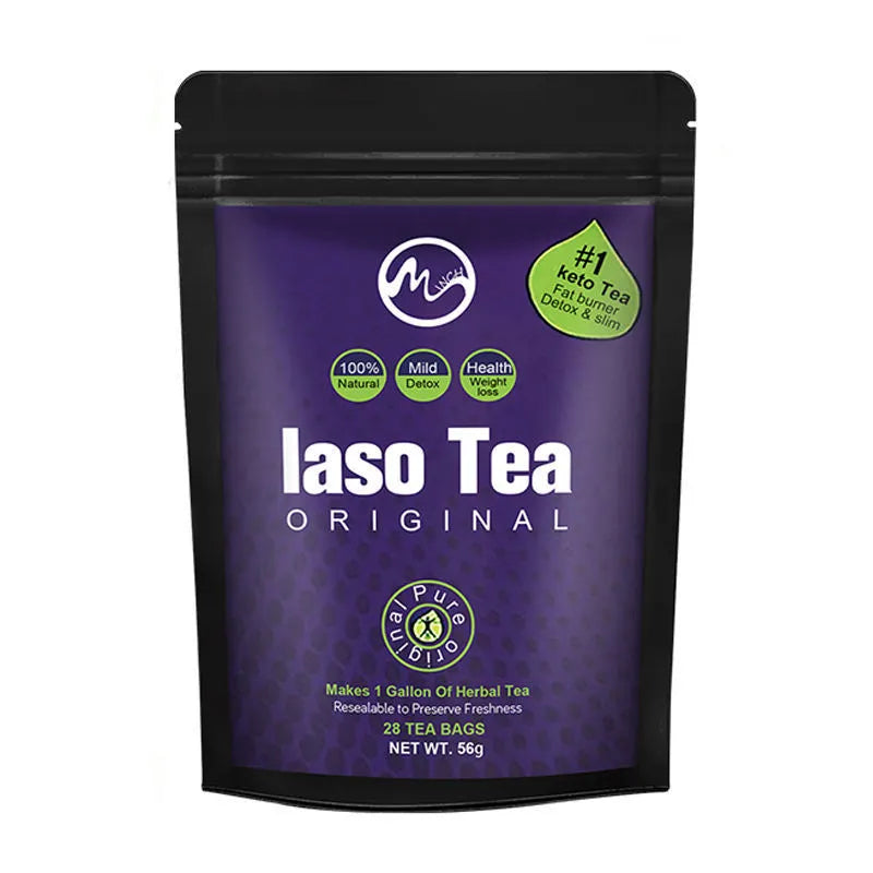 Instant slimming tea bag in cold water, sugar-free detox herbal tea for weight management