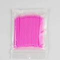 Disposable flock-tipped micro applicator brushes in multicolours, bendable stick, 200-500 pcs for eyelash extensions and makeup