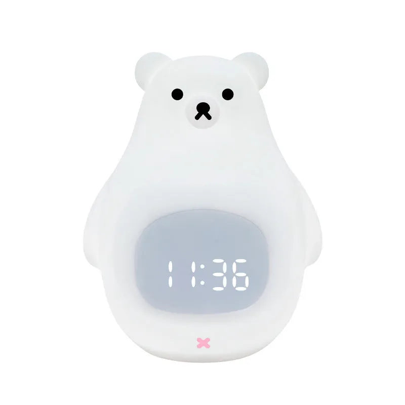 Big white bear silicone night light with remote control and colour changing features