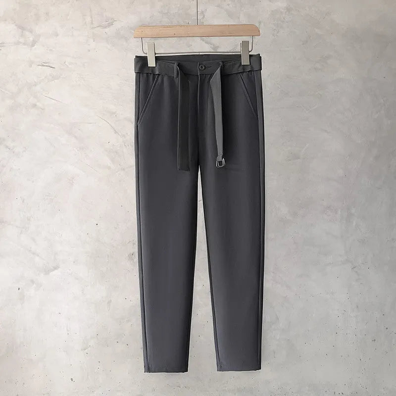 Boys slim straight wool blend trousers in tapered cut available in multiple sizes and colours