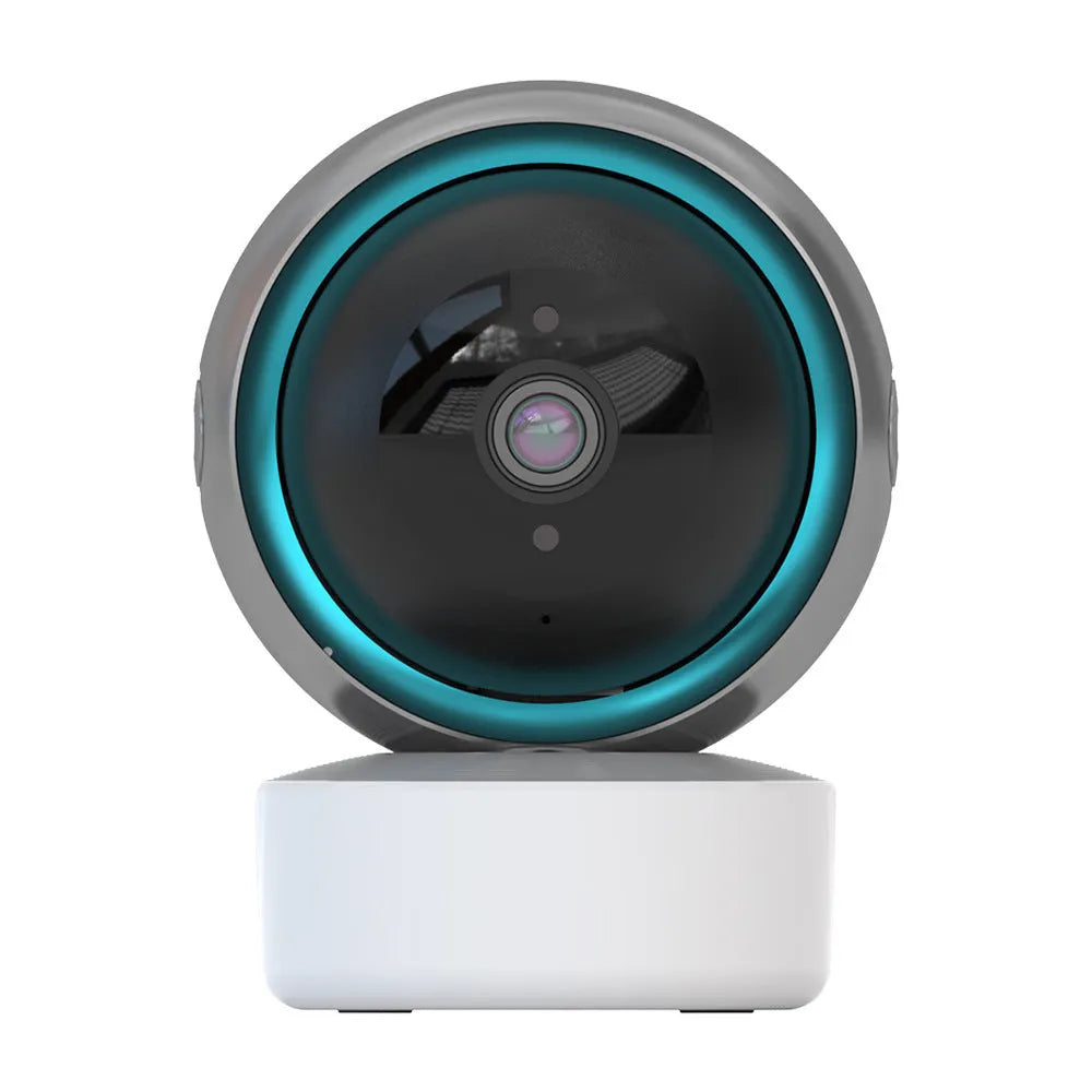 2MP 360-degree WiFi graffiti camera with ABS material, 1080p resolution, and 15m range for indoor monitoring