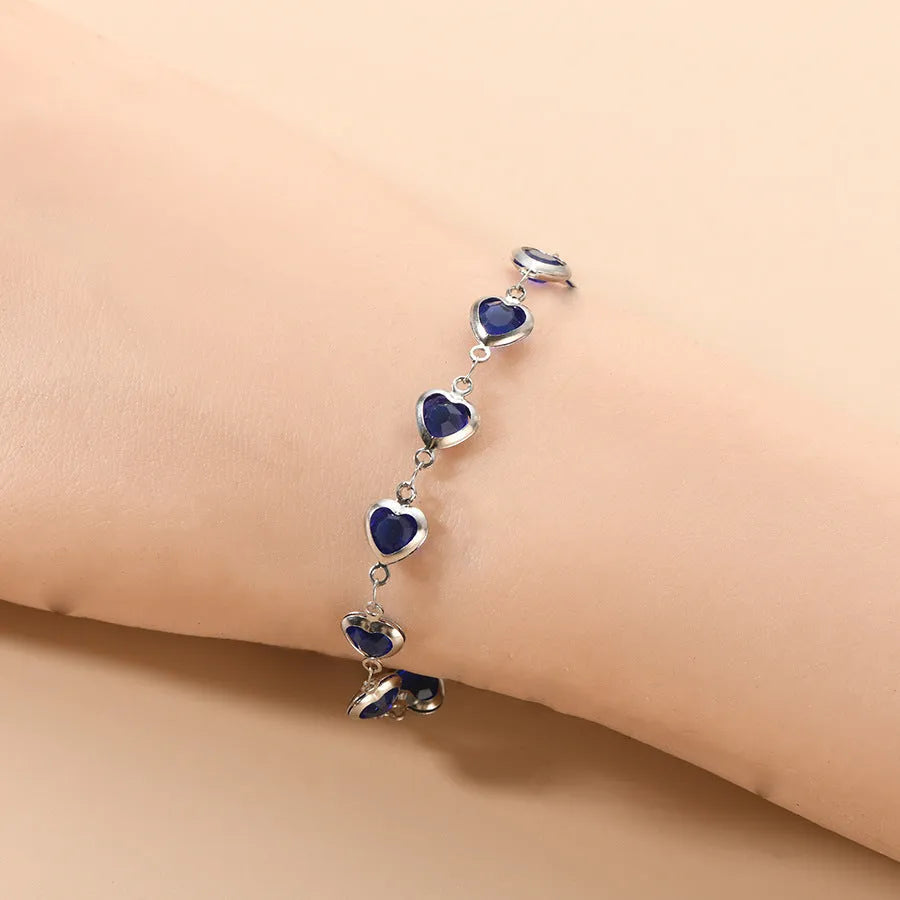 Devil's Eye geometric stainless steel bracelet with electroplated finish in colourful, blue, green, and red colour options.