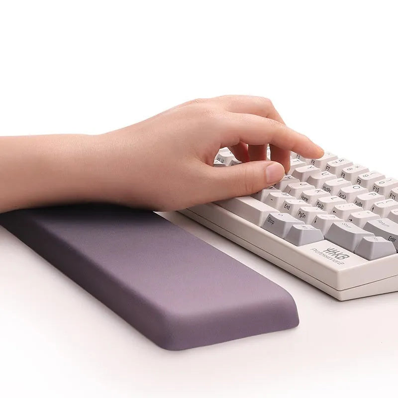 Square silica gel wrist rest mouse pad with cloth surface in colour pattern options