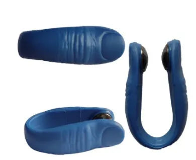 Tiger mouth massage clip acupoint massager in black, blue, green, and pink PP material