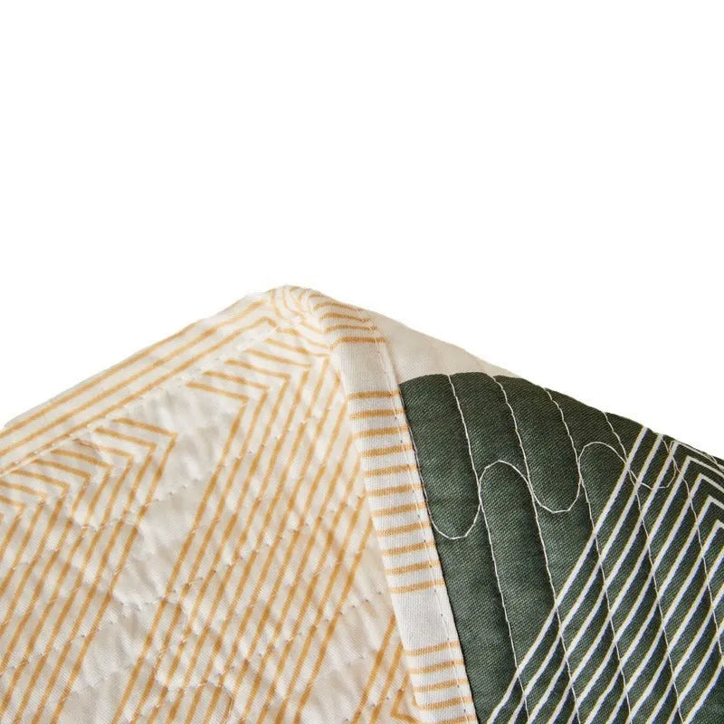 Pure cotton printed bed sheet set in bedspread-style design for 2.2 metre beds
