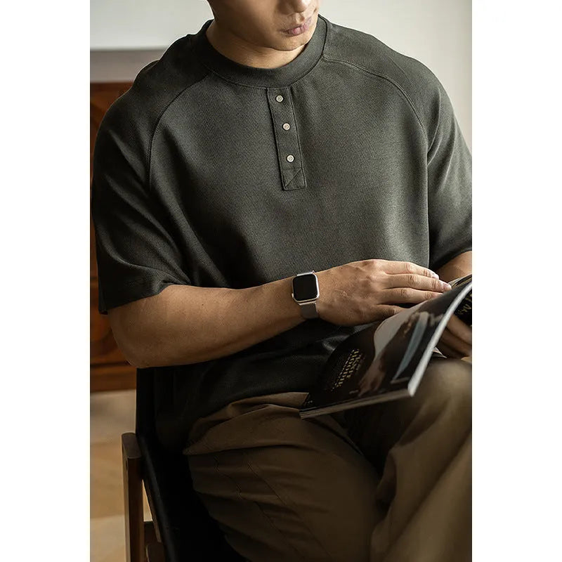 Women's casual pullover top with raglan sleeves in terry texture fabric, shown in smoky gray colour