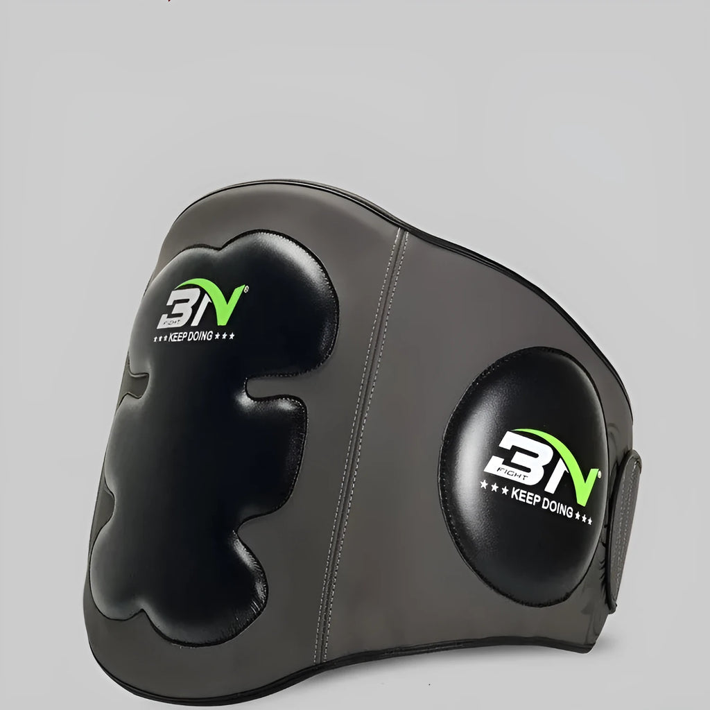 Sanda boxing waist protection target with thick foam padding in dark grey and khaki colour options