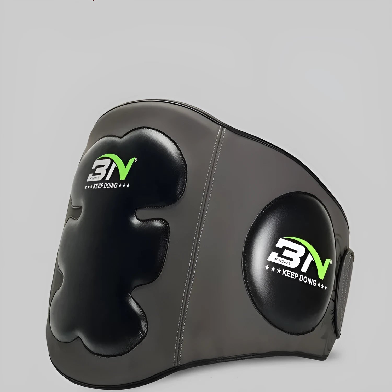 Sanda boxing waist protection target with thick foam padding in dark grey and khaki colour options