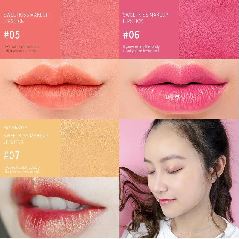 Fey Beauty moisturising lipstick in Cameo Brown shade, 3.8g, non-fading formula.