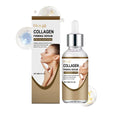 Collagen firming care solution 30ml bottle on white background
