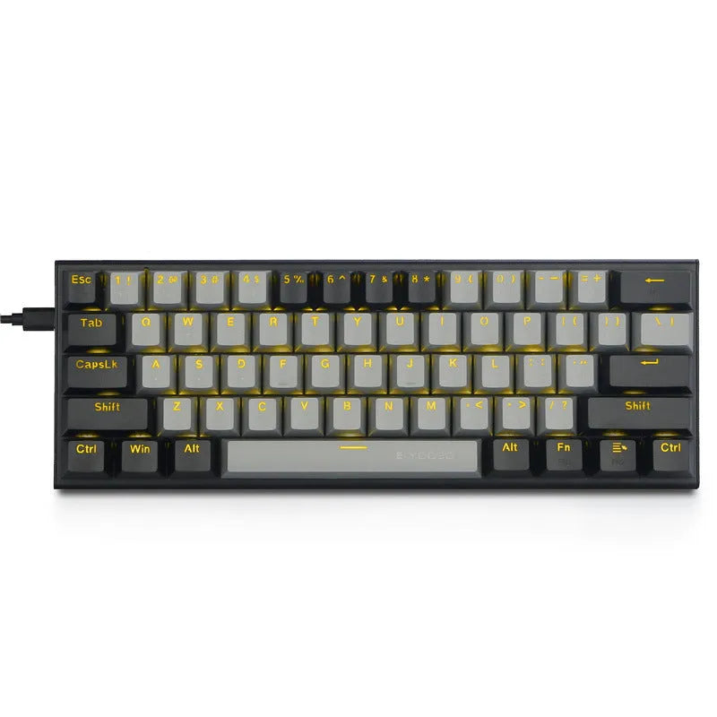 Z11 mechanical keyboard with aluminium alloy frame, black and grey keycaps, monochrome lighting