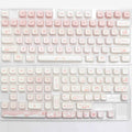 Full set of PBT sublimation key caps for mechanical keyboards showing alphanumeric and modifier keys