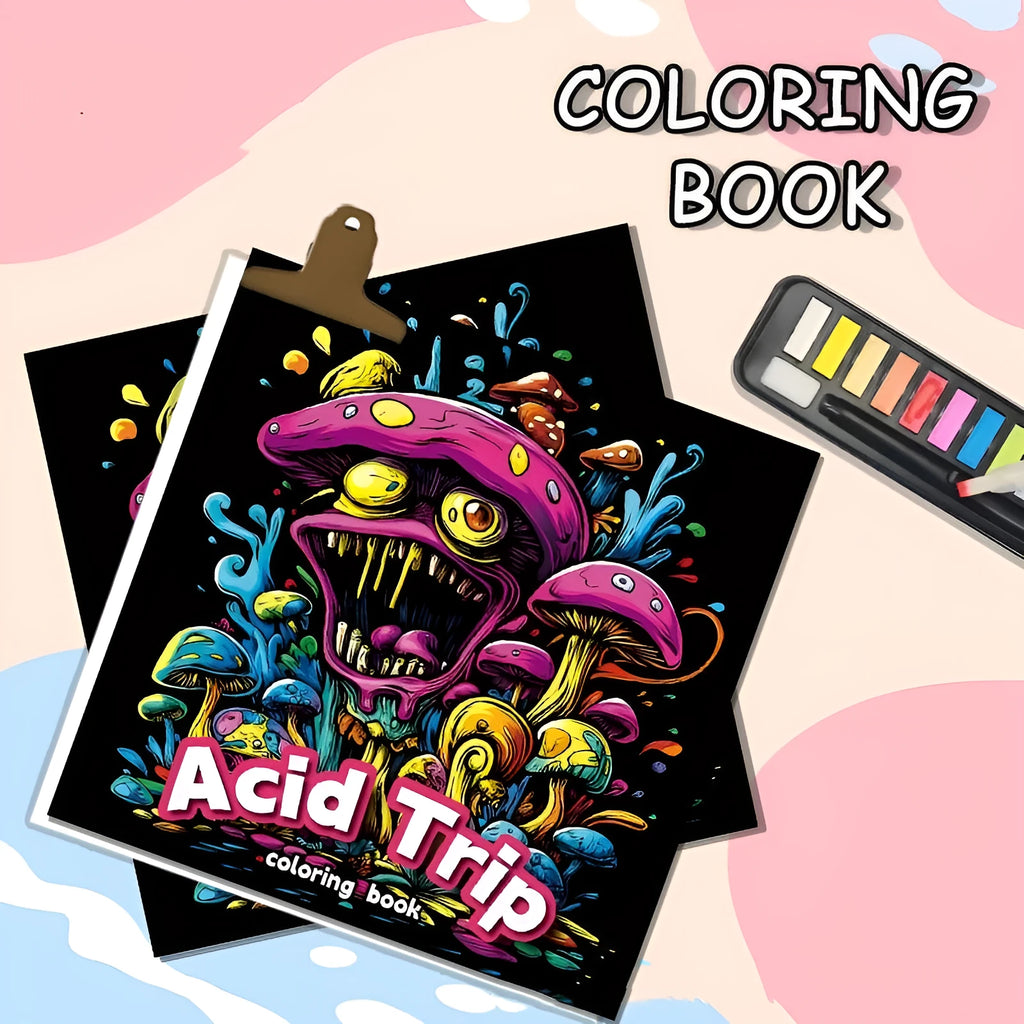 Creative painting book with 200mm length in acid tour colour for drawing and colouring activities