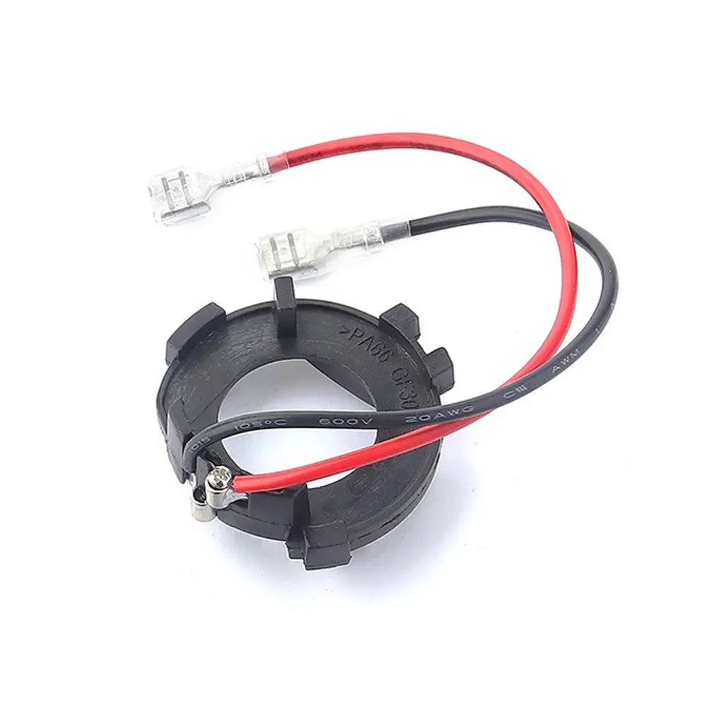 Black H7 LED headlight adapter bracket for Volkswagen Golf 5, MK5, GTI and Jetta car models