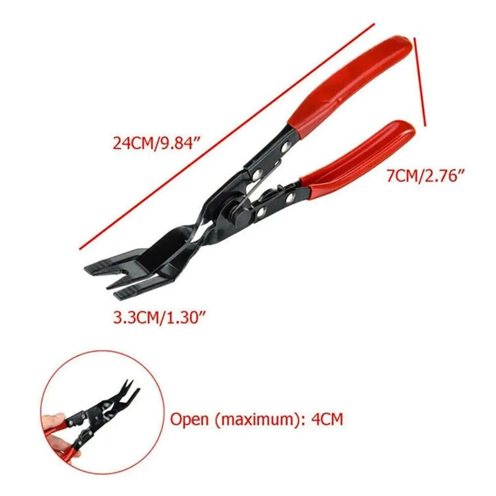 Blue 240mm steel car disassembly pliers for door panel and interior clamp removal