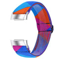 Adjustable printed elastic watch strap for Fitbit Charge 6, 14 colour options, fashion design
