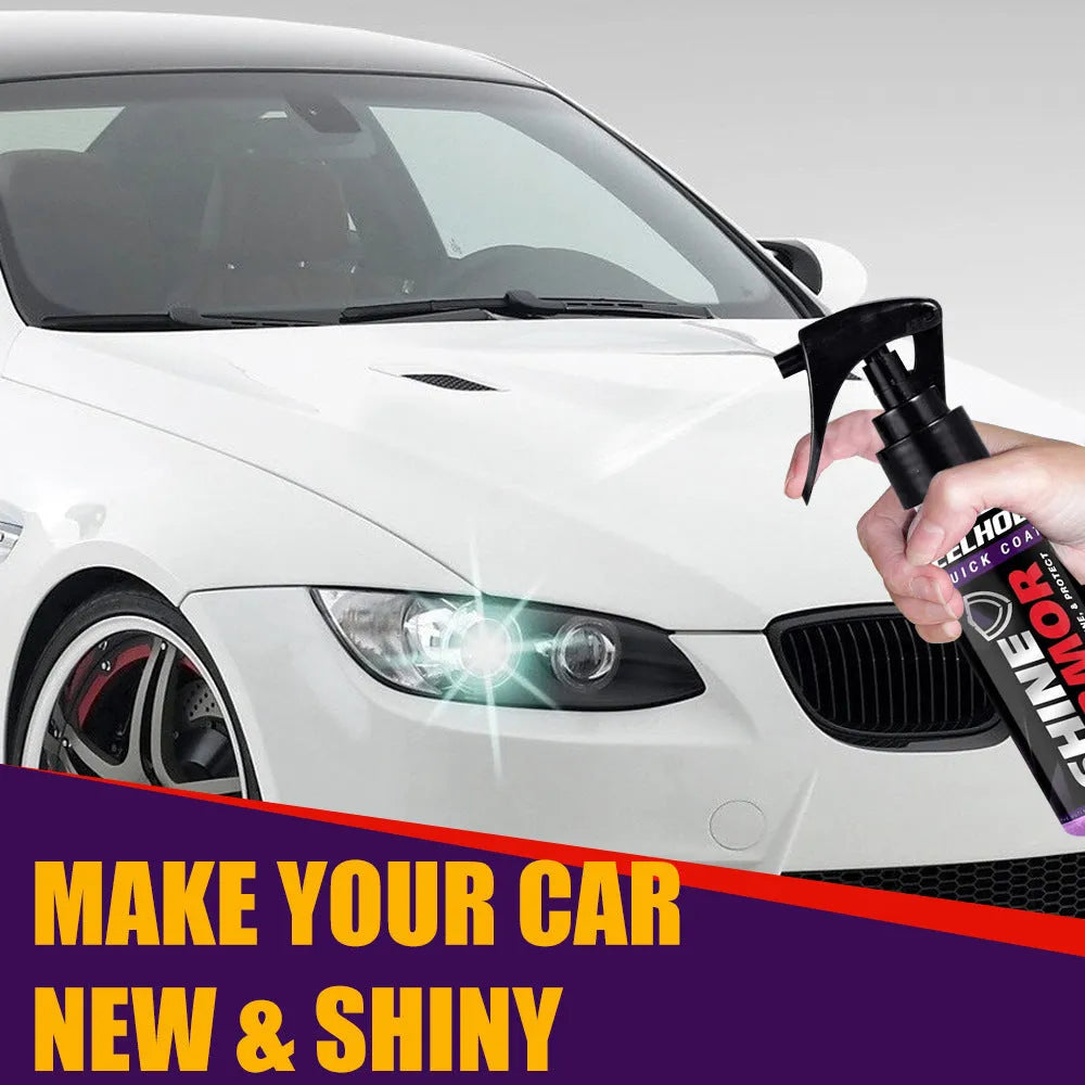 Purple automobile nano coating spray in 30ml and 100ml sizes for car maintenance