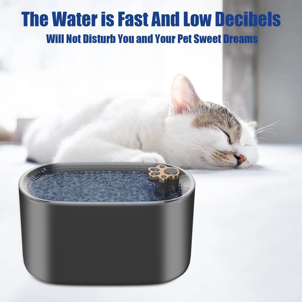 Berlin blue pet water fountain with 3L capacity and quiet pump for cats and dogs